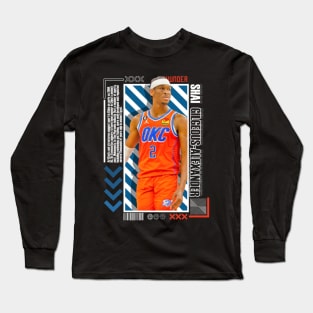 Shai Gilgeous-Alexander Paper Poster Version 10 Long Sleeve T-Shirt